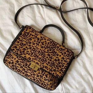 Fossil Cheetah Leopard Memoir Crossbody Bag